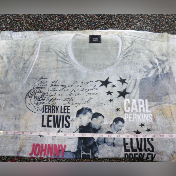 Mid South USA made Million Dollar Quartet Shirt Adult M double sided Elvis Cash - Picture 5 of 7